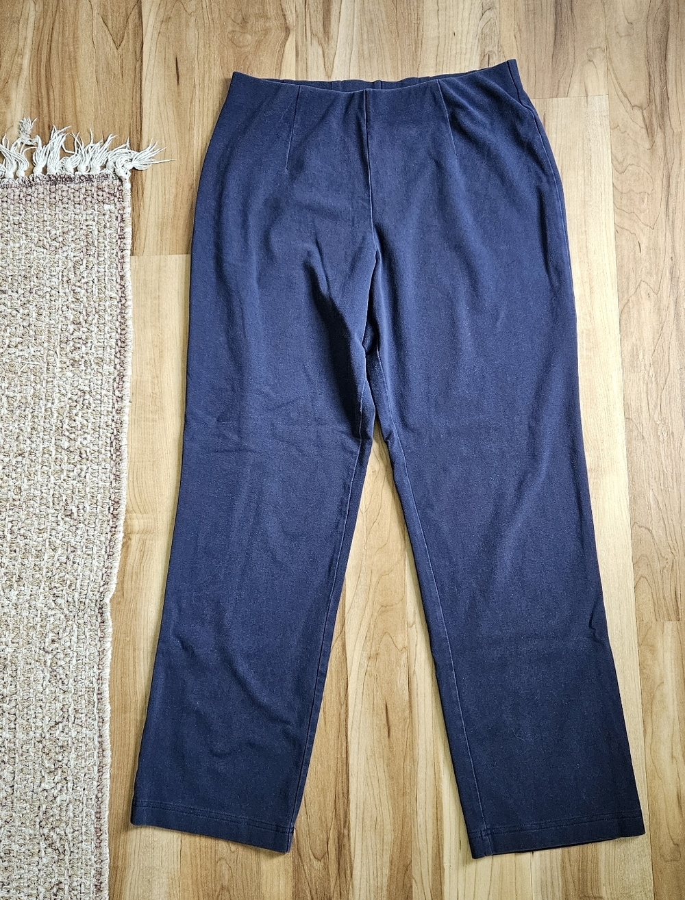 L.L. Bean Navy Blue Cotton Stretchy Legging Dress Pants